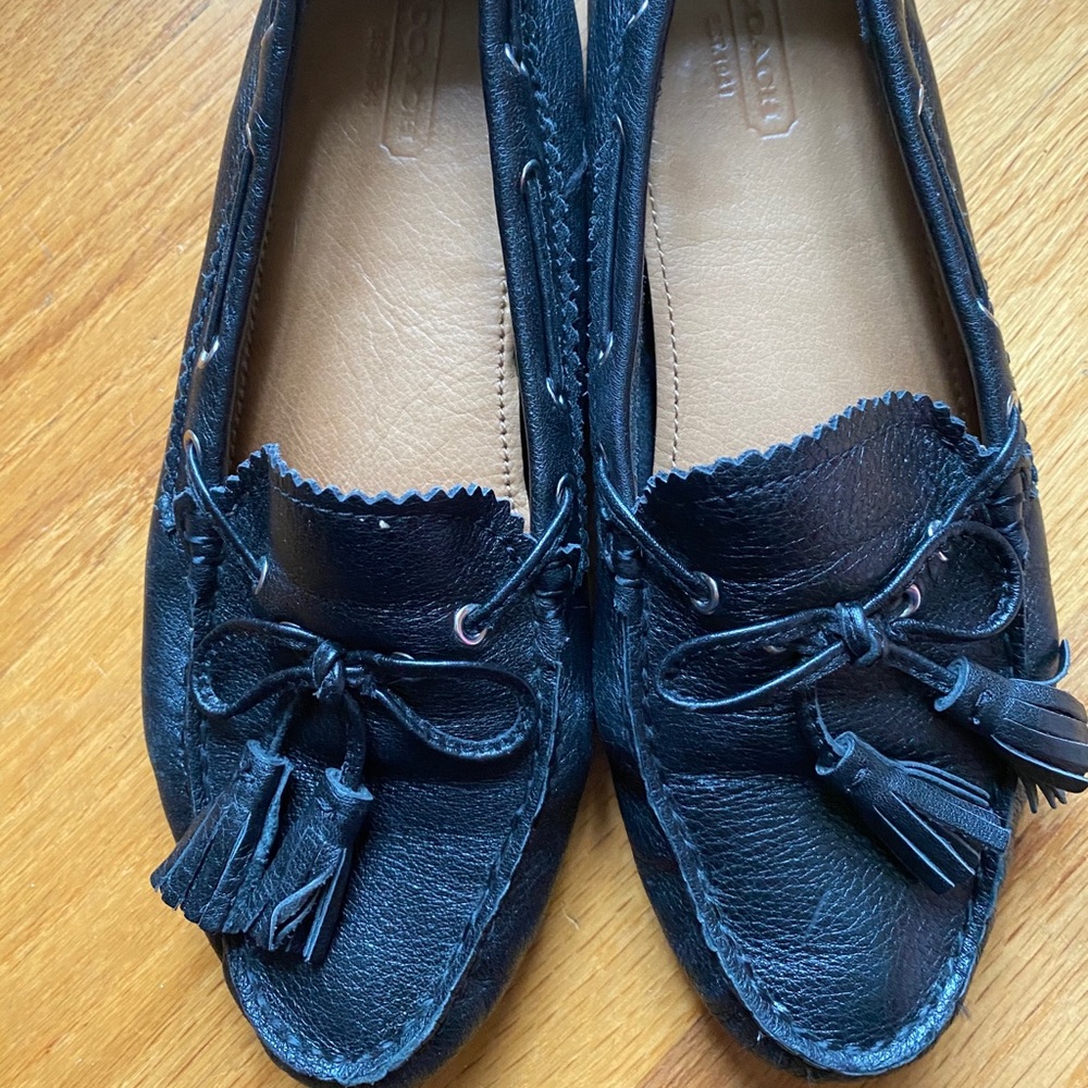 Coach Leather shoes- Nadia Pebble Grain Lthr Black
